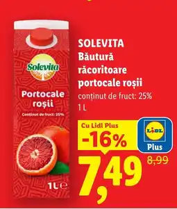 Lidl SOLEVITA Băutură răcoritoare portocale roşii Ofertă