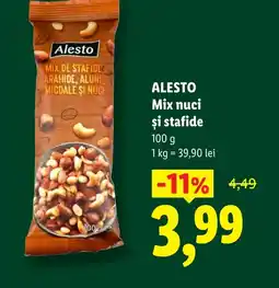 Lidl ALESTO Mix nuci şi stafide Ofertă