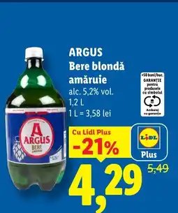 Lidl ARGUS Bere blondǎ amăruie Ofertă