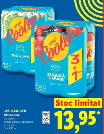 Lidl URSUS COOLER Mix de bere Ofertă