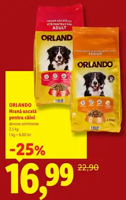 Lidl ORLANDO Hrană uscată pentru câini Ofertă