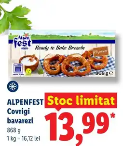 Lidl ALPENFEST Covrigi bavarezi Ofertă