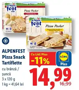 Lidl ALPENFEST Pizza Snack Tartiflette Ofertă