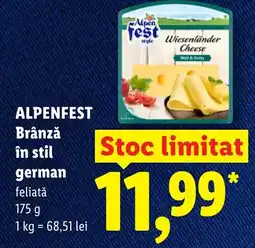 Lidl ALPENFEST Brânză în stil german Ofertă