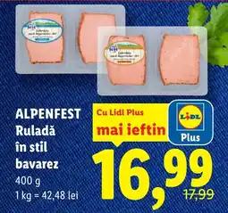 Lidl ALPENFEST Ruladă în stil bavarez Ofertă