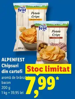 Lidl ALPENFEST Chipsuri din cartofi Ofertă