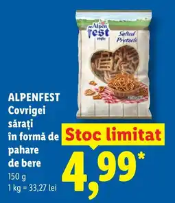 Lidl ALPENFEST Covrigei săraţi în formă de pahare de bere Ofertă