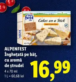 Lidl ALPENFEST Îngheţată pe băț, cu aromă de ştrudel Ofertă