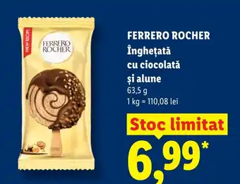 Lidl FERRERO ROCHER Îngheţată cu ciocolată şi alune Ofertă