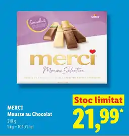Lidl MERCI Mousse au Chocolat Ofertă