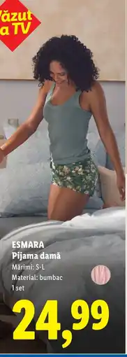 Lidl ESMARA Pijama damă Ofertă