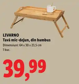 Lidl LIVARNO Tavă mic-dejun, din bambus Ofertă