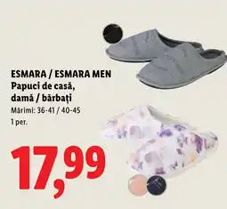 Lidl ESMARA/ESMARA MEN Papuci de casă, damǎ / bărbați Ofertă