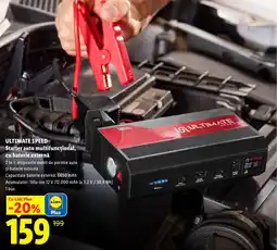 Lidl ULTIMATE SPEED Starter auto multifuncțional, cu baterie externă Ofertă