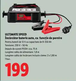 Lidl ULTIMATE SPEED Încărcător baterie auto, cu funcție de pornire Ofertă