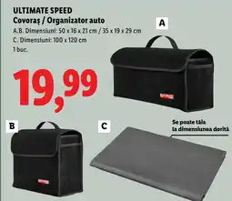 Lidl ULTIMATE SPEED Covoras/Organizator auto A.B. Ofertă