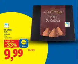 Lidl J.D. GROSS Trufe cu cacao Ofertă
