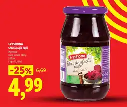 Lidl FRESHONA Sfeclă roșie fâșii Ofertă