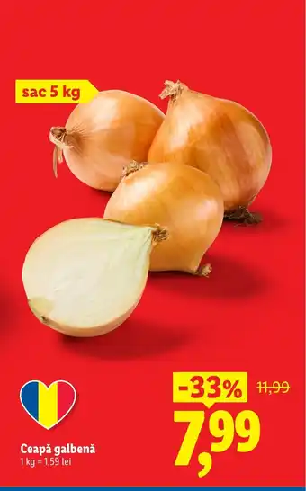 Lidl Ceapǎ galbenă Ofertă