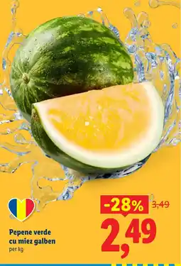 Lidl Pepene verde cu miez galben Ofertă