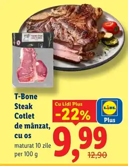 Lidl T-Bone Steak Cotlet de mânzat, cu os Ofertă