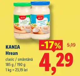 Lidl KANIA Hrean Ofertă