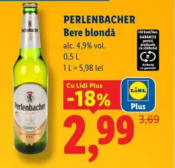 Lidl PERLENBACHER Bere blondă Ofertă