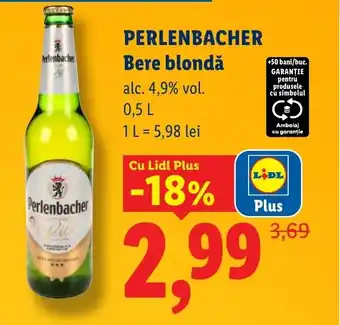 Lidl PERLENBACHER Bere blondă Ofertă