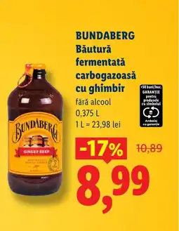 Lidl BUNDABERG Băutură fermentată carbogazoasă cu ghimbir Ofertă