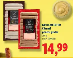 Lidl GRILLMEISTER Cârnaţi pentru grătar Ofertă