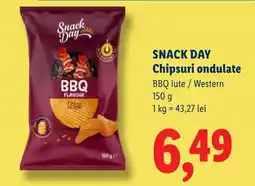 Lidl SNACK DAY Chipsuri ondulate Ofertă