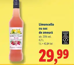 Lidl Limoncello cu suc de zmeură Ofertă