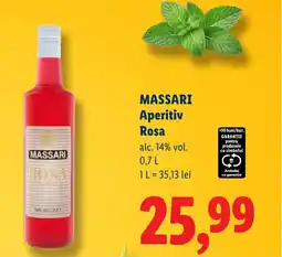 Lidl MASSARI Aperitiv Rosa Ofertă