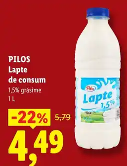 Lidl PILOS Lapte de consum Ofertă