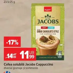 Carrefour Cafea solubilă Jacobs Cappuccino Ofertă