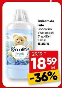 PROFI Balsam de rufe Coccolino blue splash Ofertă