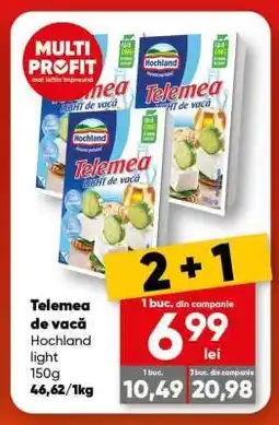 PROFI Telemea de vacă Hochland light 150g Ofertă