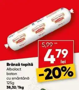 PROFI Brânză topită Albalact baton cu smântână 125g Ofertă