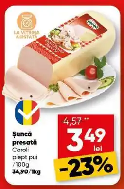 PROFI Şuncă presată Caroli piept pui Ofertă