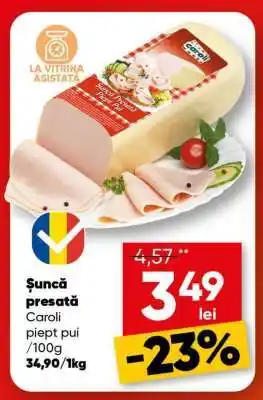 PROFI Şuncă presată Caroli piept pui Ofertă