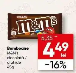 PROFI Bomboane M&M's ciocolată / arahide 45g Ofertă