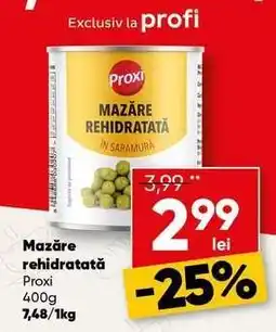 PROFI Mazăre rehidratată Ofertă