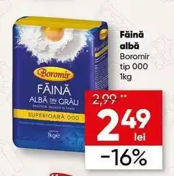 PROFI Făină albă Boromir tip 000 1kg Ofertă