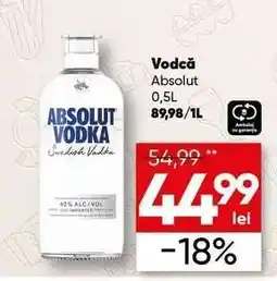 PROFI Vodka Absolut 0,5L Ofertă