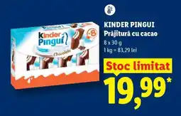 Lidl KINDER PINGUI Ofertă