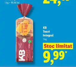 Lidl KB Toast integral Ofertă