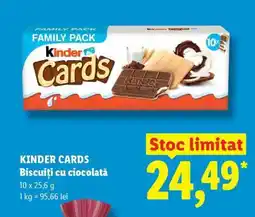 Lidl Kinder Cards Ofertă