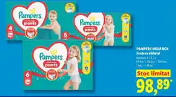 Lidl PAMPERS MEGA BOX Scutece chilot Ofertă