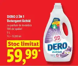 Lidl DERO 2 în 1 Detergent lichid Ofertă