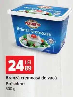 Carrefour Brânză cremoasă de vacă Président Ofertă